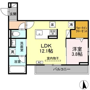 ANNAMARIE F(アンナマリーエフ)【1階】の間取り