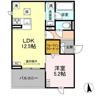 ANNAMARIE F(アンナマリーエフ)【103号室】の間取り