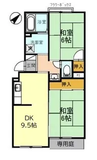 トリヴァン加守田【1階】の間取り
