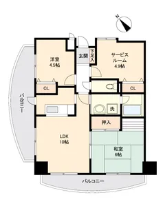 カールトンプラザ川崎【9階】の間取り