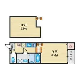 ボヌール名北【2階】の間取り