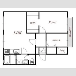サンビレッジA棟【2階】の間取り