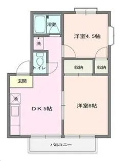ハイツタキ【202号室】の間取り