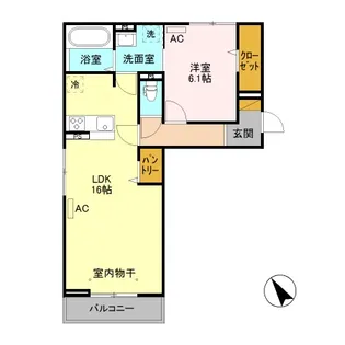 コージーコート【3階】の間取り