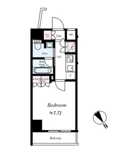 グランドコンシェルジュ西巣鴨アジールコート【203号室号室】の間取り