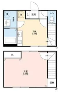 ヴィッラホーム九番館【1階】の間取り