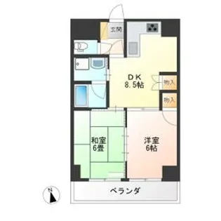 東口ハイツ【3階】の間取り