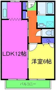 ハイツティンクル桜ヶ丘【203号室】の間取り