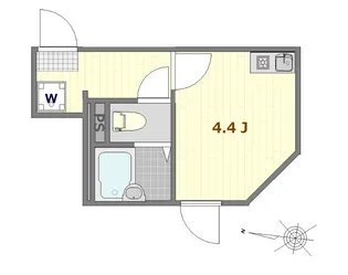Well-being日暮里北【2階】の間取り