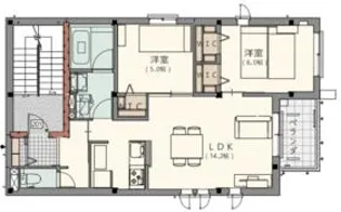 アーバンプレジオ大森北【201号室】の間取り