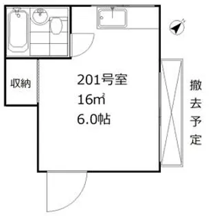山王ハウス【2階】の間取り