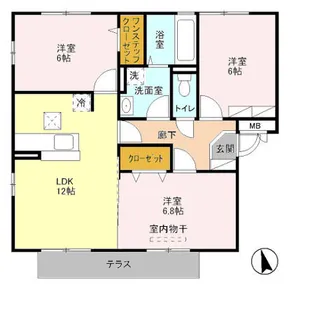 アルターナ【1階】の間取り