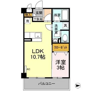 マンションマルカ サウス【3階】の間取り
