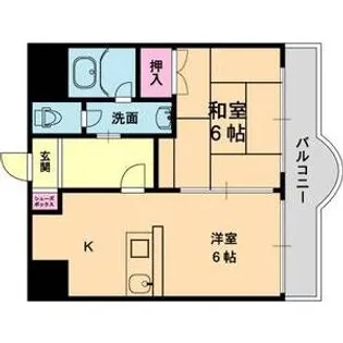 ラ・レジダンス・ド・四条【6階】の間取り