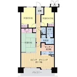 ディオ・フェルティ豊中・服部【0813号室】の間取り