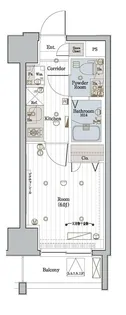 メイクスデザイン川崎Ⅱ【0401号室】の間取り