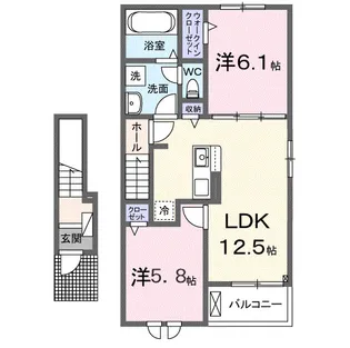 エンドア【2階】の間取り
