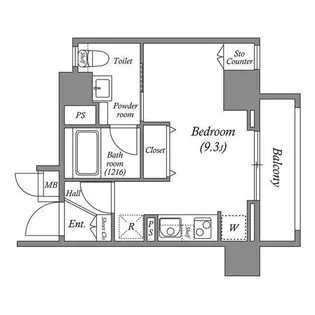 インプルーブ新川崎【7階】の間取り