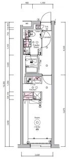 SYNEX NISHI-OI【1階】の間取り