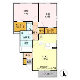 パインコート C【1階】の間取り