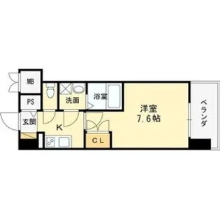 WGB江坂【2階】の間取り