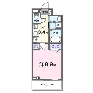 パーク グレイス 上尾【2階】の間取り
