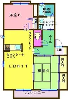 プルミエラムール【B201号室】の間取り
