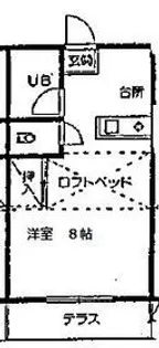 クレセントハイツ大南【2階】の間取り