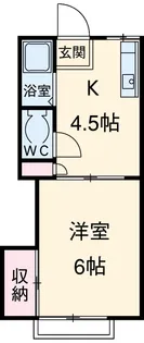 コーポしらゆり【203号室】の間取り