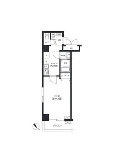 コスモリード日暮里レジデンス【505号室】の間取り