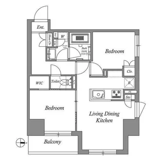 ASMACI MAISON両国Ⅰ【2階】の間取り
