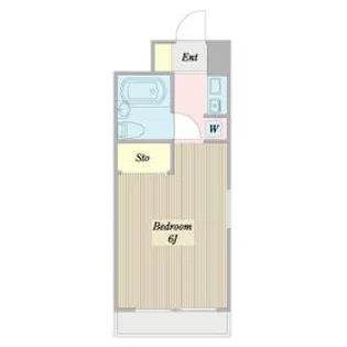 フラッツ東湘【508号室】の間取り