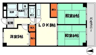 コートロイヤル【1階】の間取り