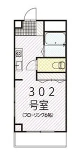 ヴァーダーC【302号室】の間取り