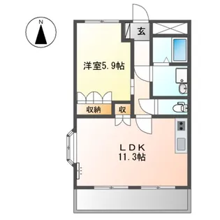 サンタ ピュアリ【2階】の間取り