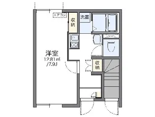 レオネクストロワール【1階】の間取り