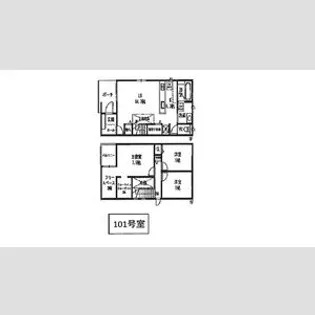 forest base A棟【00101号室】の間取り
