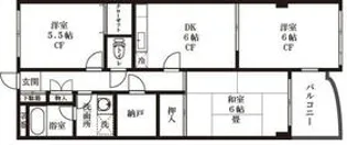エムズフラット【3階】の間取り