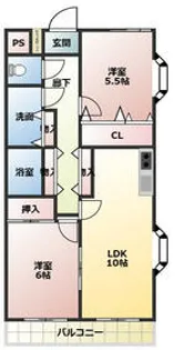 ロイヤルメゾンⅣ【5階】の間取り