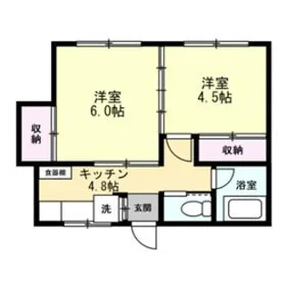 Urban hills みこと【1階】の間取り