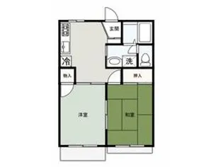 ドミールJOY【1階】の間取り