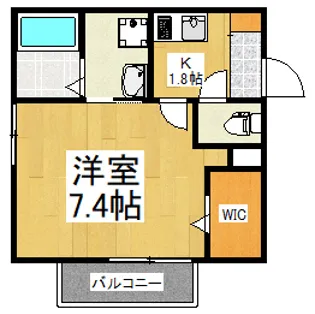 フォレスト小平Ⅱ【2階】の間取り