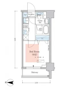アーバネックス南品川Ⅱ【8階】の間取り