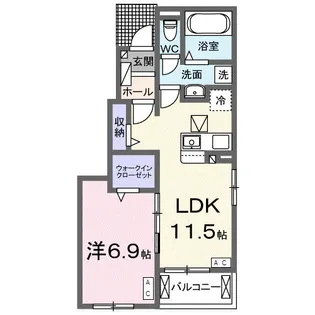 ソラニテラス【1階】の間取り