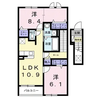 サンレジデンス【2階】の間取り
