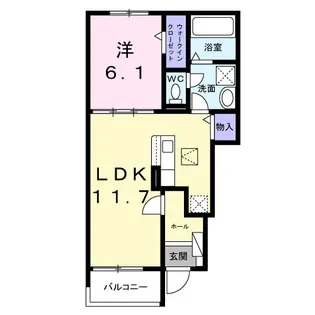 Sallier【1階】の間取り