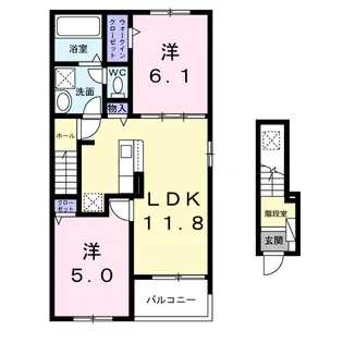 Sallier【2階】の間取り