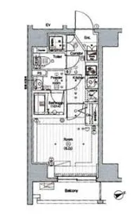 PREMIUM CUBE 品川戸越 #mo【8階】の間取り