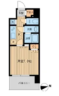エルシア五反田【6階】の間取り