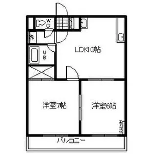 ニュー大寛ハイツ【1階】の間取り